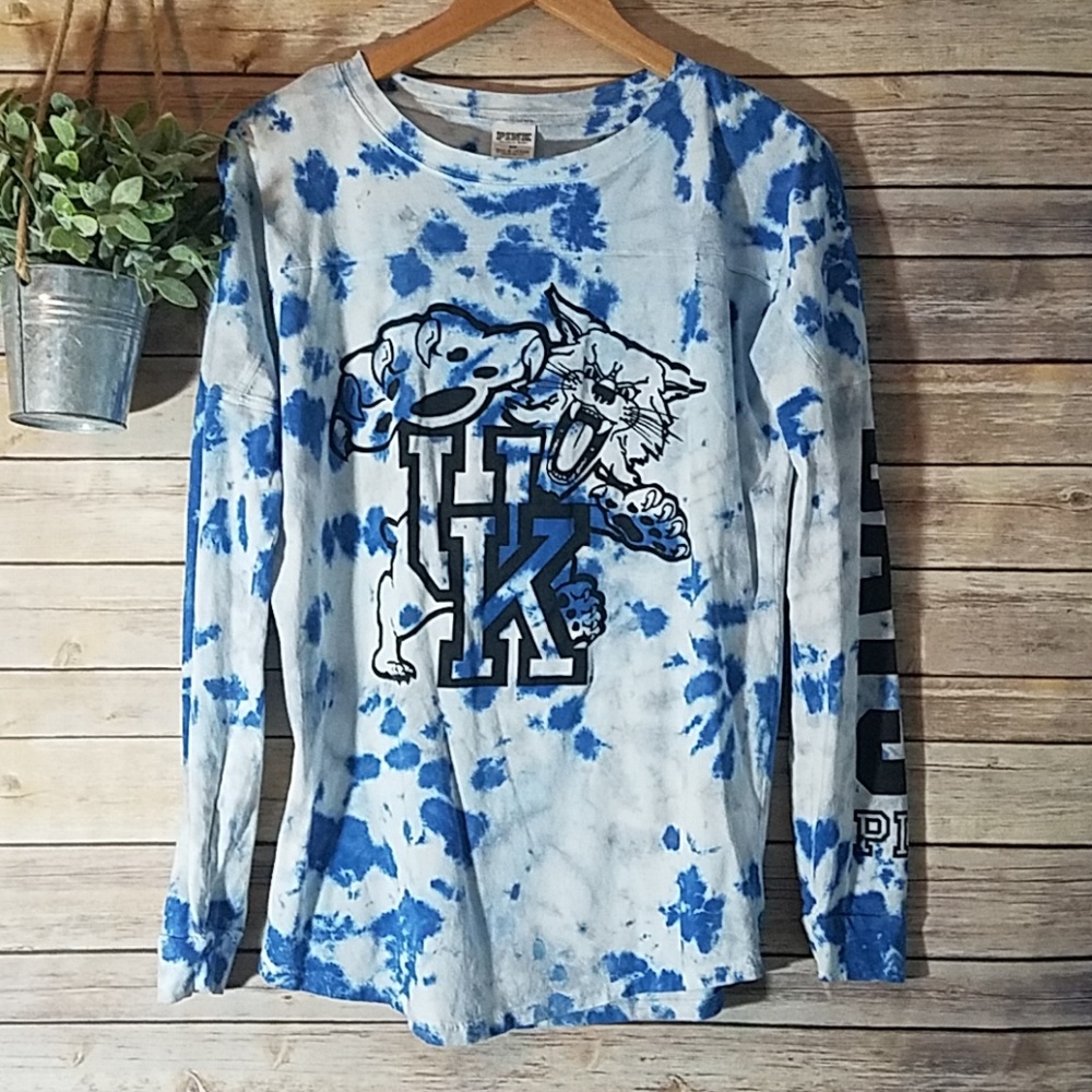 VS PINK TIE DYE UK WILDCATS COLLEGIATE SHIRT